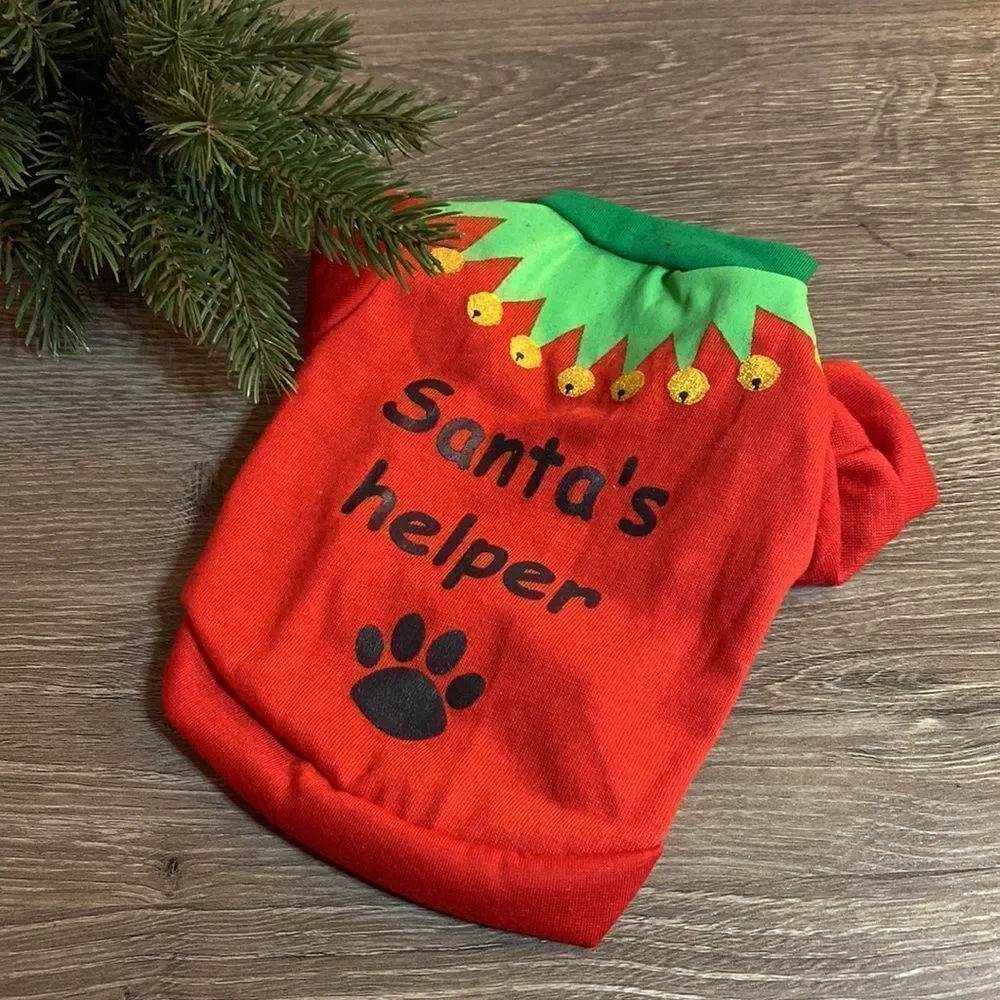 🎈Santa’s Helper Elf Dog Christmas Shirt